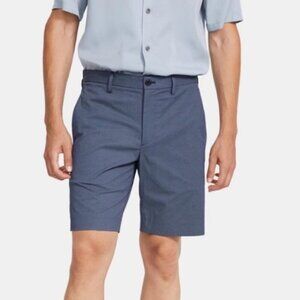 New! Theory Zaine Slim Sillar Print Shorts Dark Harbor 28880